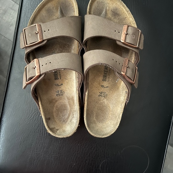 Birkenstock Brown Double Strap Sandals - Picture 1 of 1